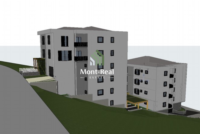 Dvosoban stan u izgradnji sa pogledom na more – Lazi, Budva S317BD