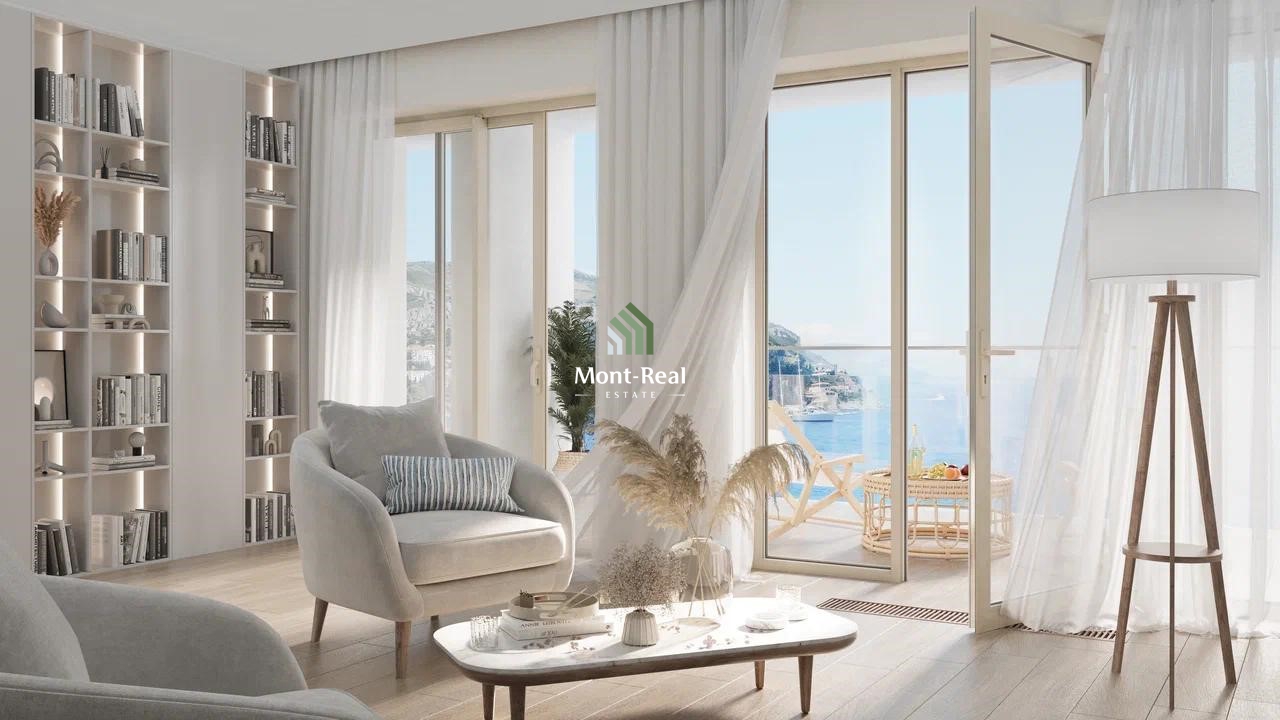 Novogradnja u blizini plaže – dvosoban stan sa pogledom na more, Bečići, Budva S320BD