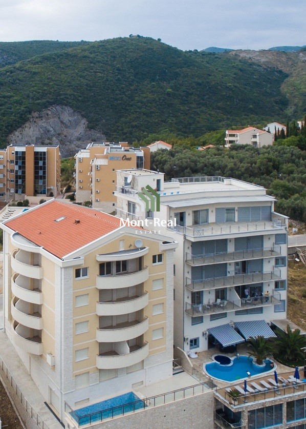 Jednosoban stan sa bazenom i pogledom na more – Bečići, odlična investicija S327BD
